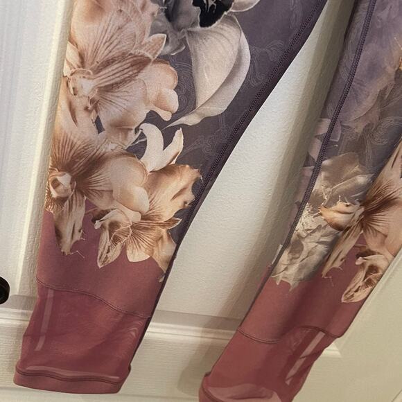 Calia cropped leggings purple/pink floral sz S - Picture 3 of 10